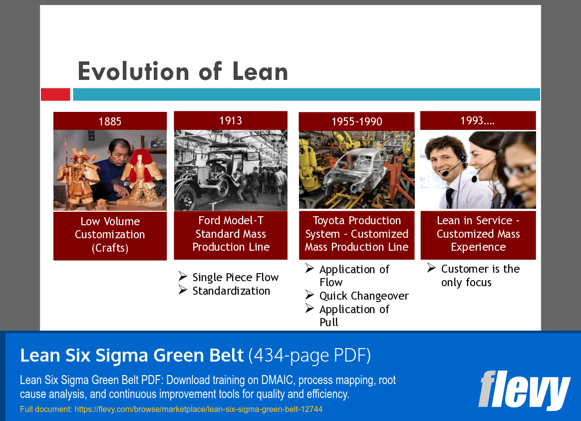 Lean Six Sigma Green Belt (434-page PDF document) Preview Image