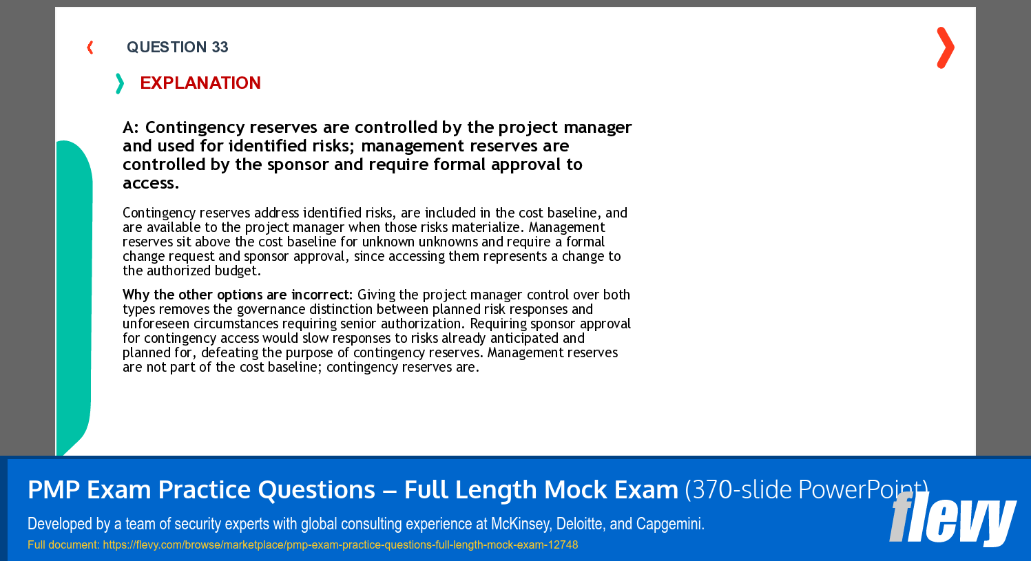 PMP Exam Practice Questions – Full Length Mock Exam (370-slide PPT PowerPoint presentation template (PPTX)) Preview Image