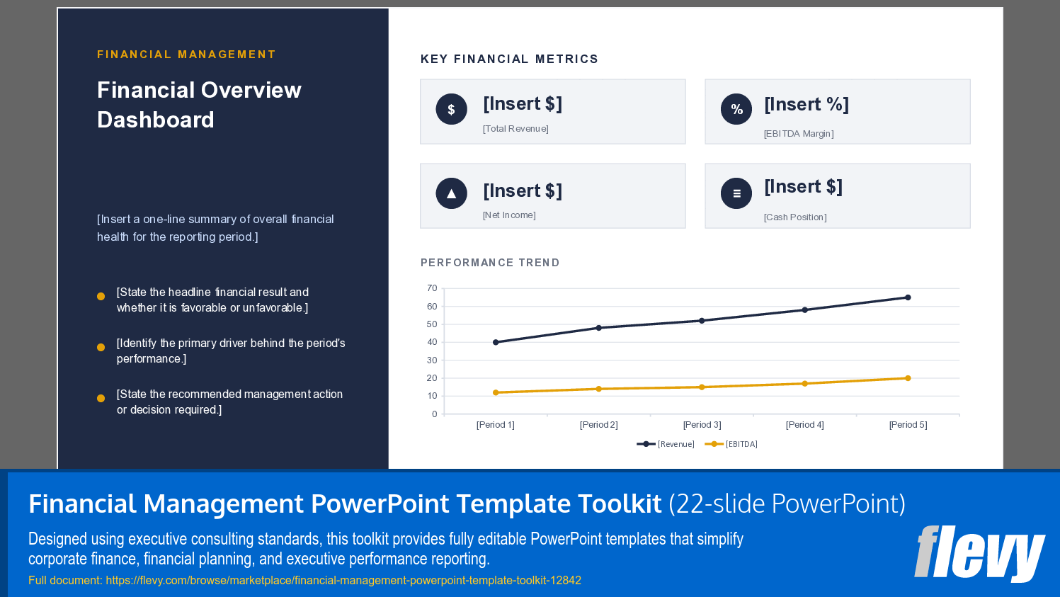 Financial Management PowerPoint Template Toolkit (22-slide PPT PowerPoint presentation template (PPTX)) Preview Image