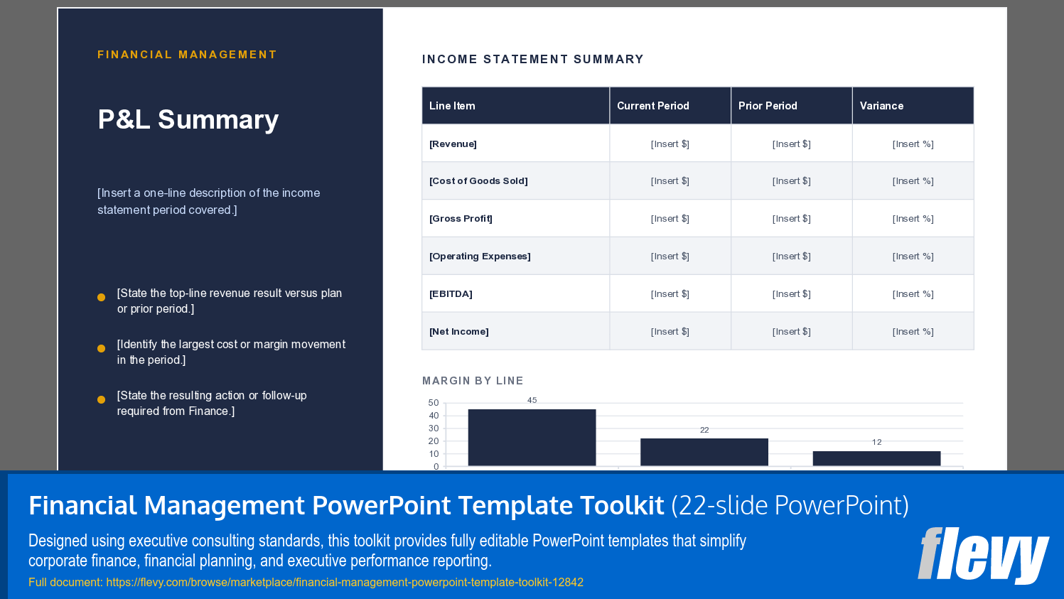 Financial Management PowerPoint Template Toolkit (22-slide PPT PowerPoint presentation template (PPTX)) Preview Image