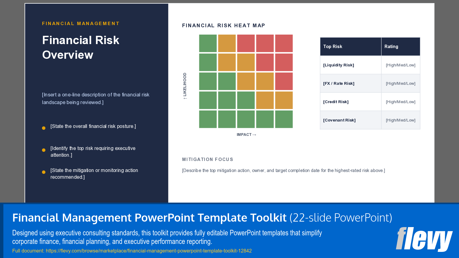 Financial Management PowerPoint Template Toolkit (22-slide PPT PowerPoint presentation template (PPTX)) Preview Image