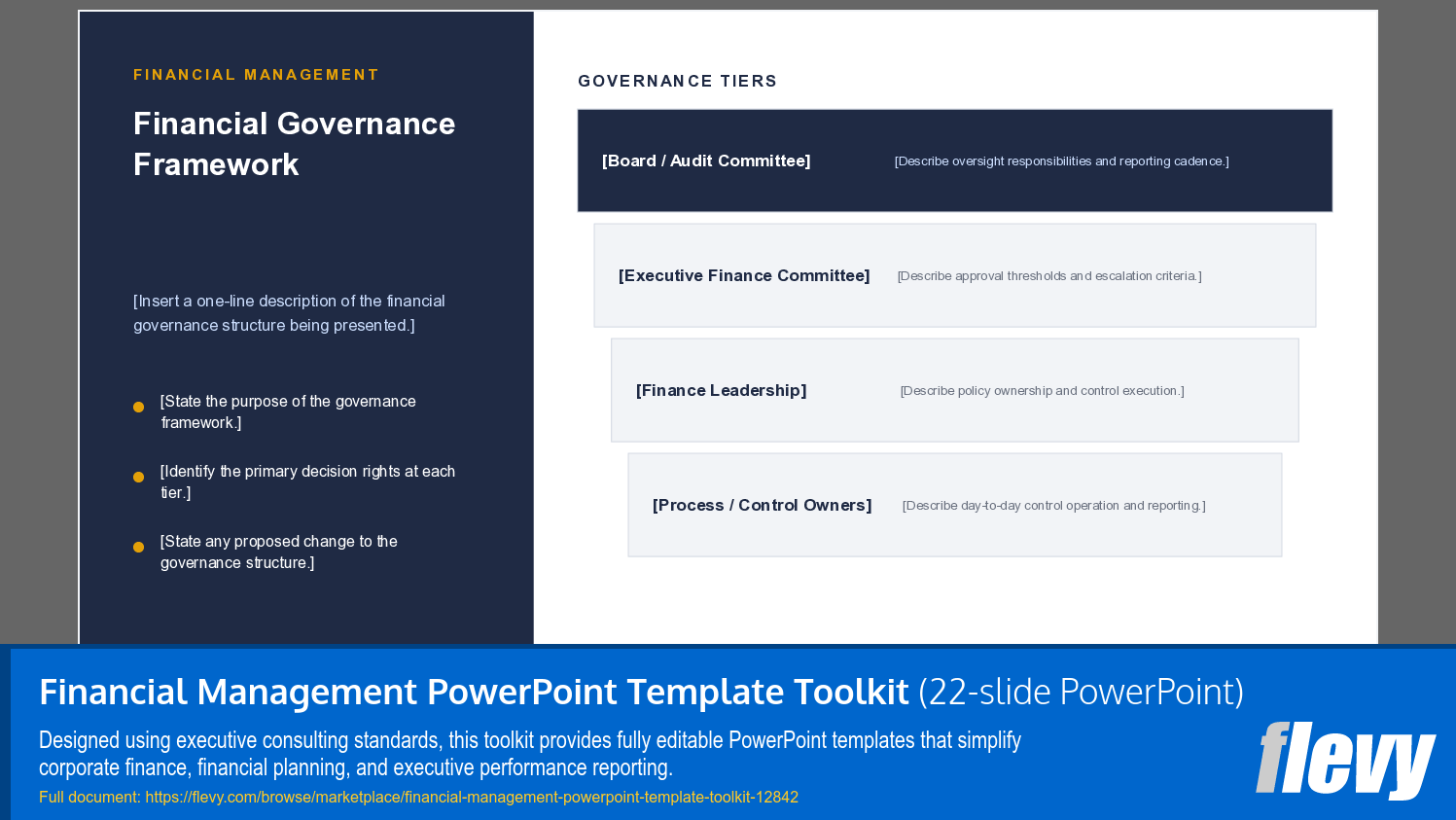 Financial Management PowerPoint Template Toolkit (22-slide PPT PowerPoint presentation template (PPTX)) Preview Image