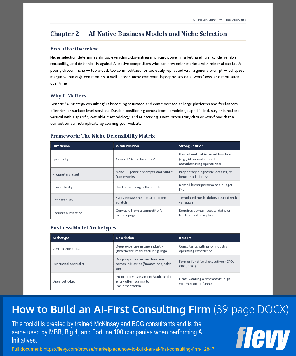 How to Build an AI-First Consulting Firm (39-page Word document) Preview Image