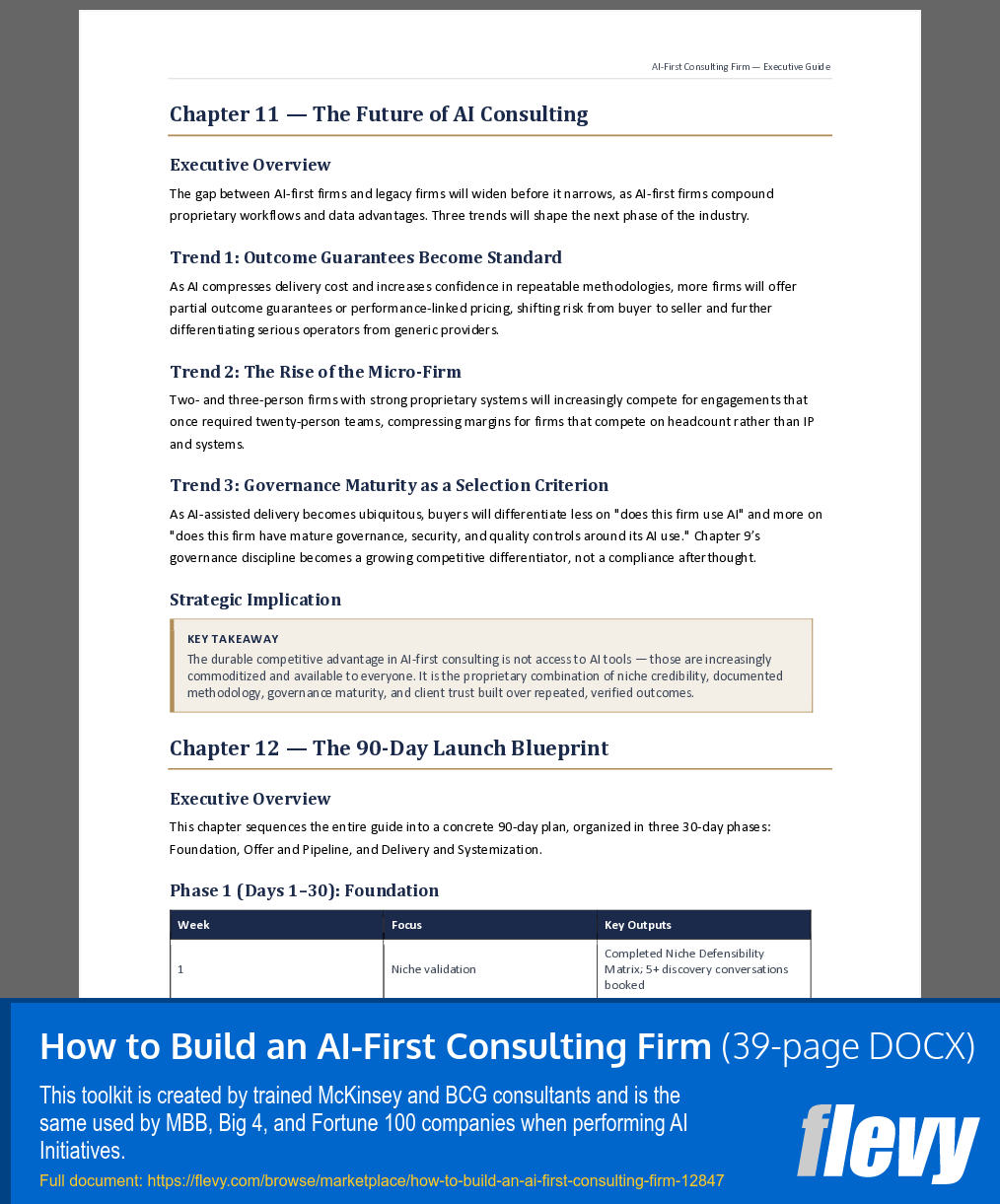 How to Build an AI-First Consulting Firm (39-page Word document) Preview Image