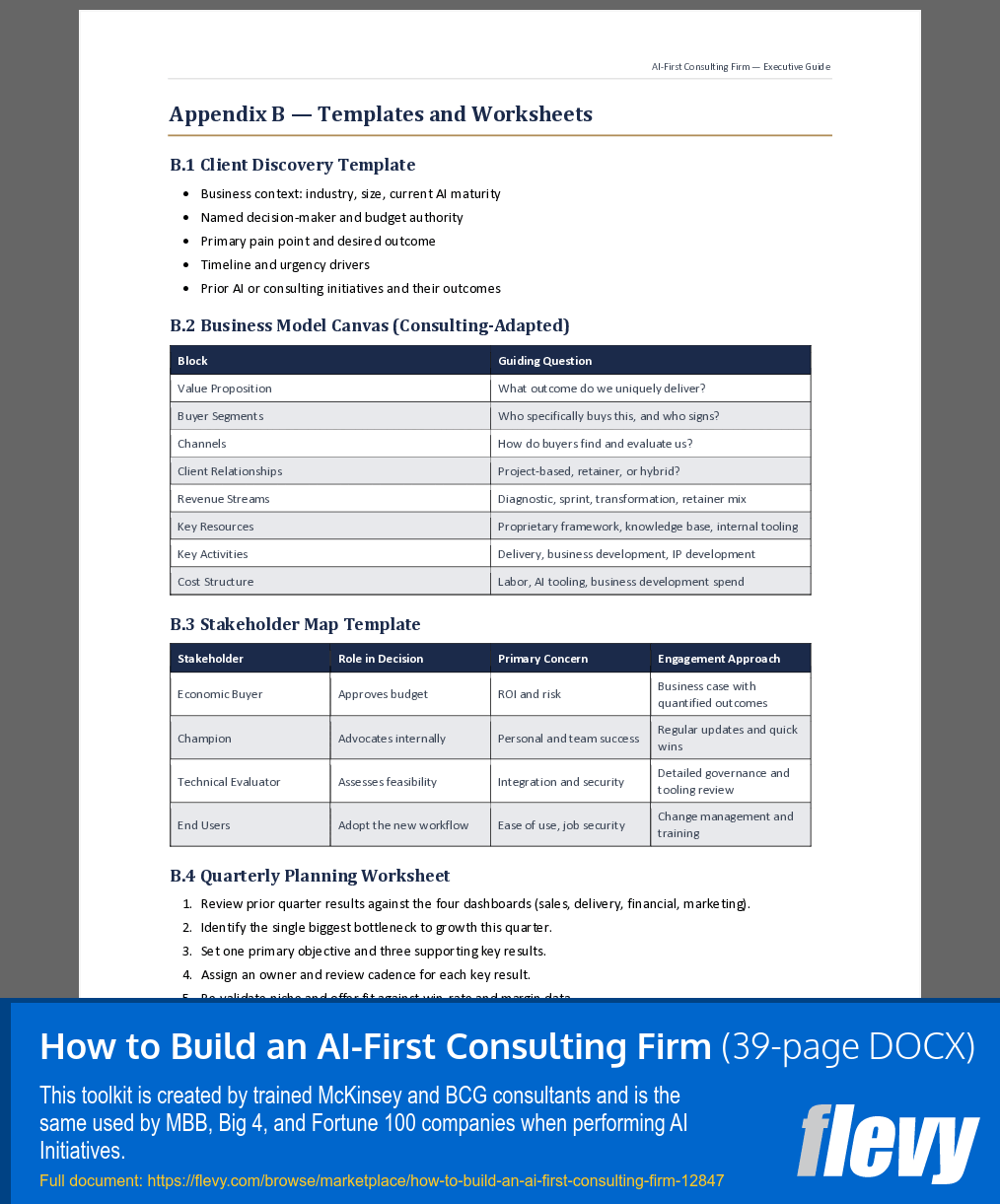 How to Build an AI-First Consulting Firm (39-page Word document) Preview Image