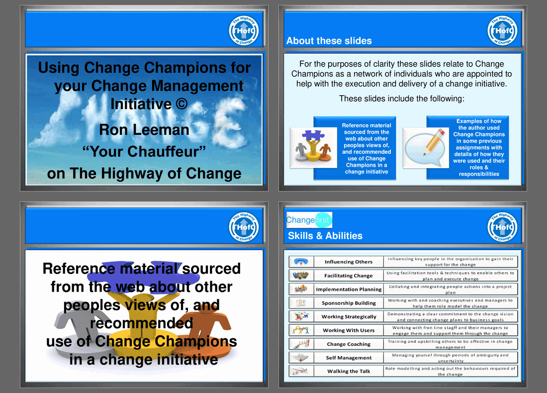 Using Change Champions for Your Change Management Initiative