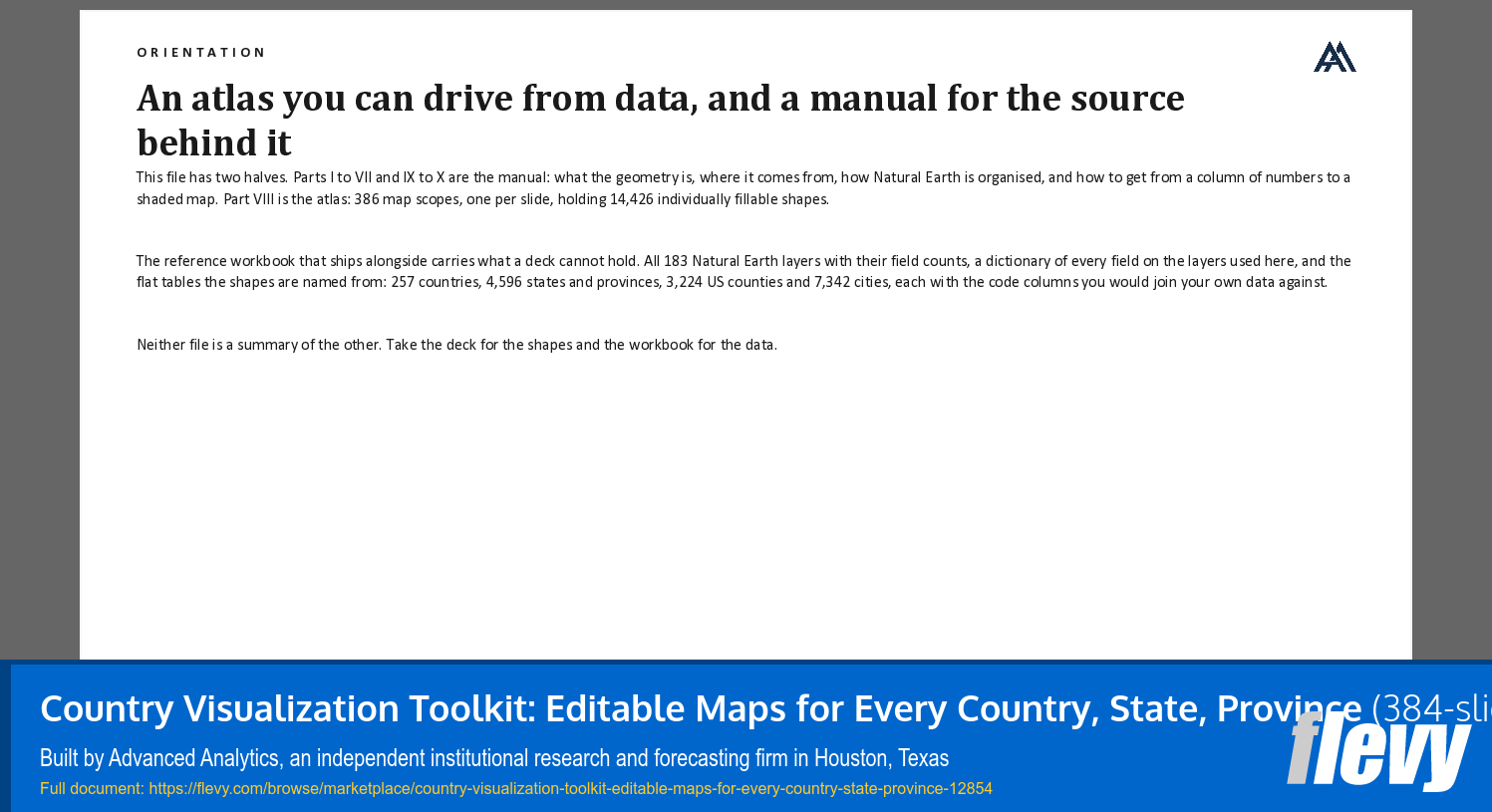 Country Visualization Toolkit: Editable Maps for Every Country, State, Province (384-slide PPT PowerPoint presentation template (PPTX)) Preview Image
