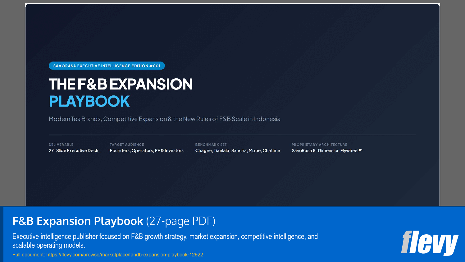 F&B Expansion Playbook (27-page PDF document) Preview Image