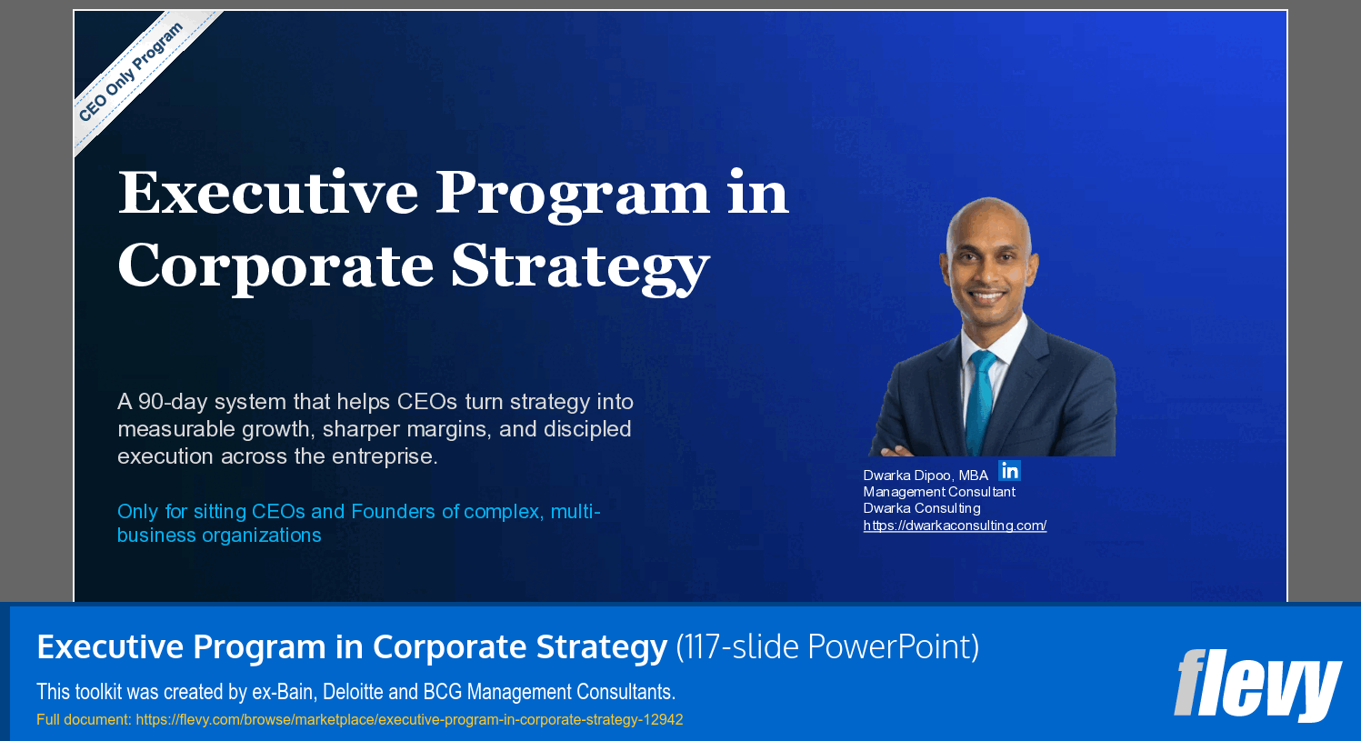 Executive Program in Corporate Strategy (117-slide PPT PowerPoint presentation template (PPTX)) Preview Image