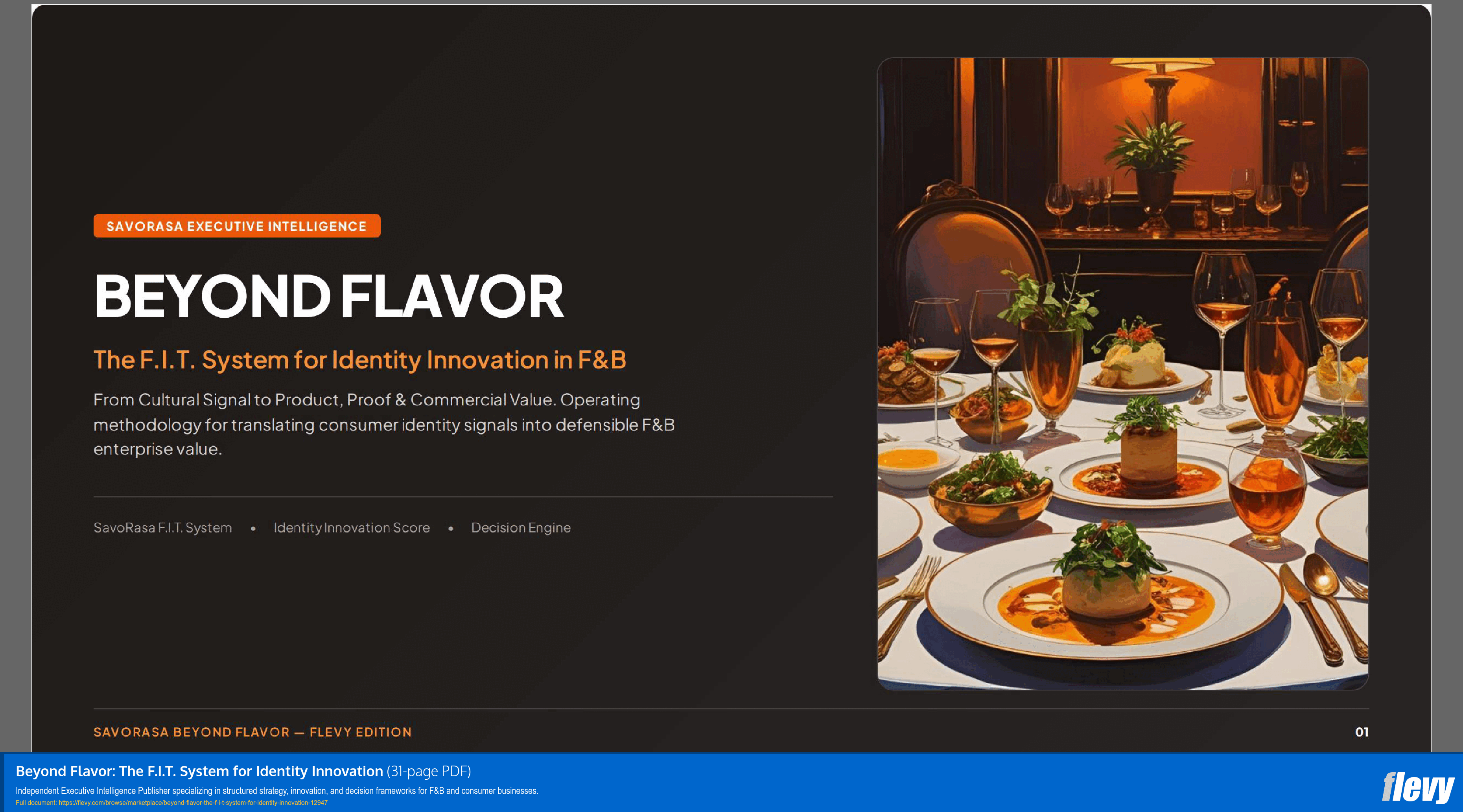 Beyond Flavor: The F.I.T. System for Identity Innovation (31-page PDF document) Preview Image