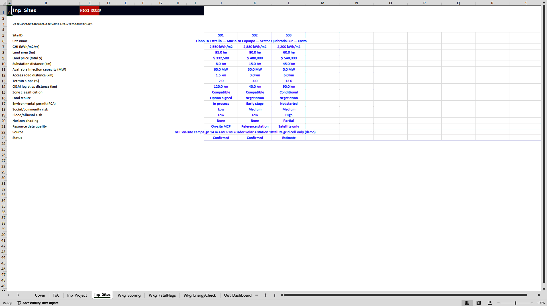 Solar PV Project Finance Suite (5 Models + 6 Manuals) (Excel template (XLSX)) Preview Image