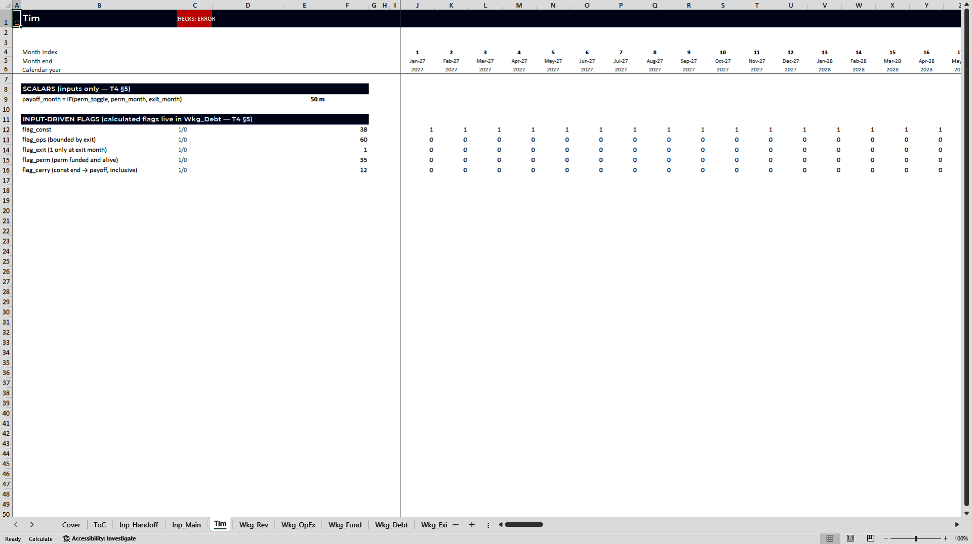 Data Center Project Finance Model: Sponsor, Equity & Lender (Excel template (XLSX)) Preview Image