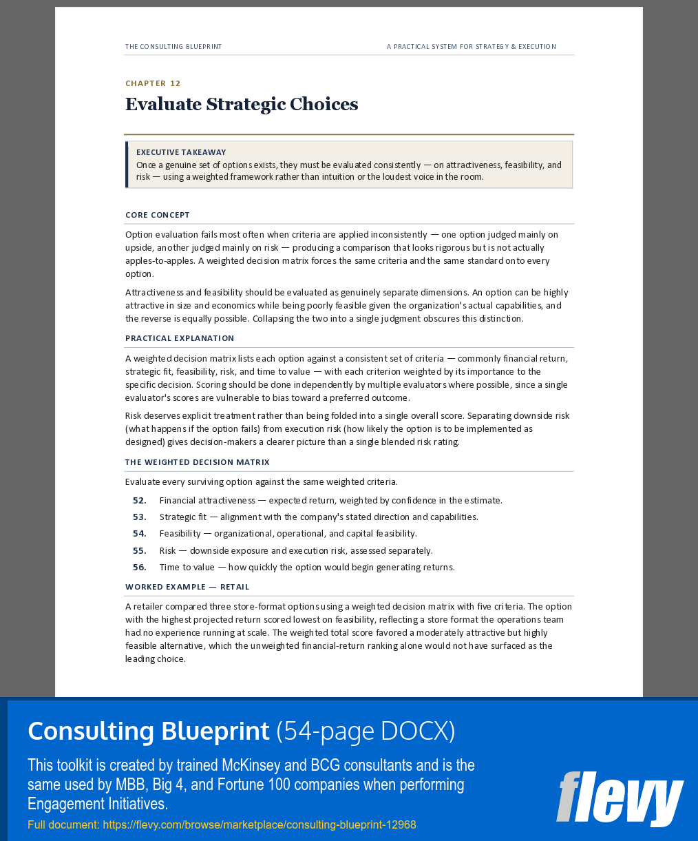 Consulting Blueprint (54-page Word document) Preview Image