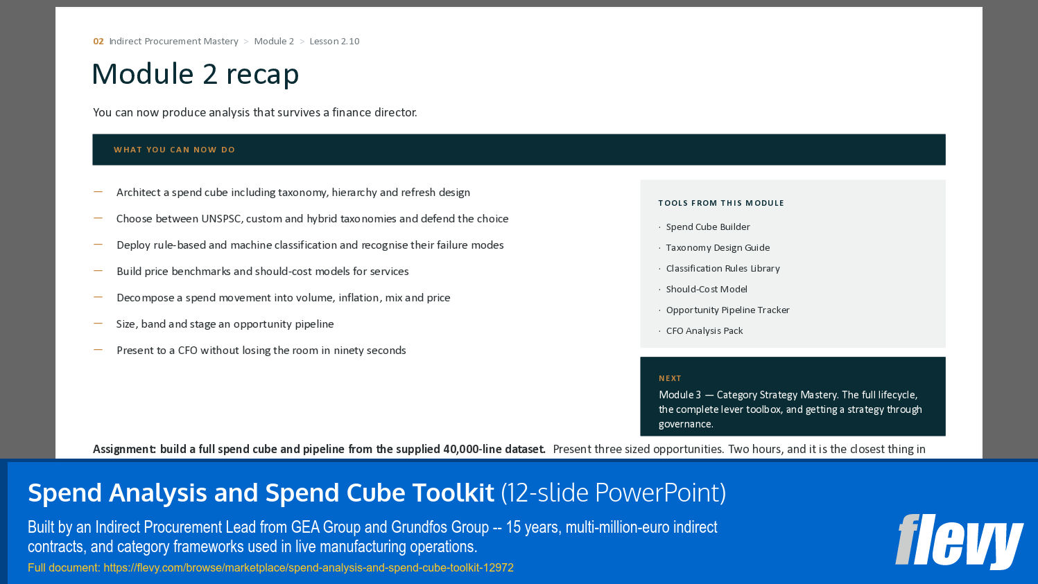 Spend Analysis and Spend Cube Toolkit (12-slide PPT PowerPoint presentation template (PPTX)) Preview Image