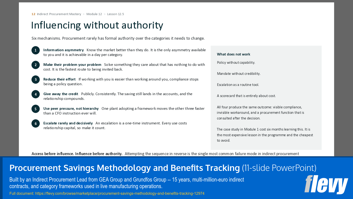Procurement Savings Methodology and Benefits Tracking (11-slide PPT PowerPoint presentation template (PPTX)) Preview Image