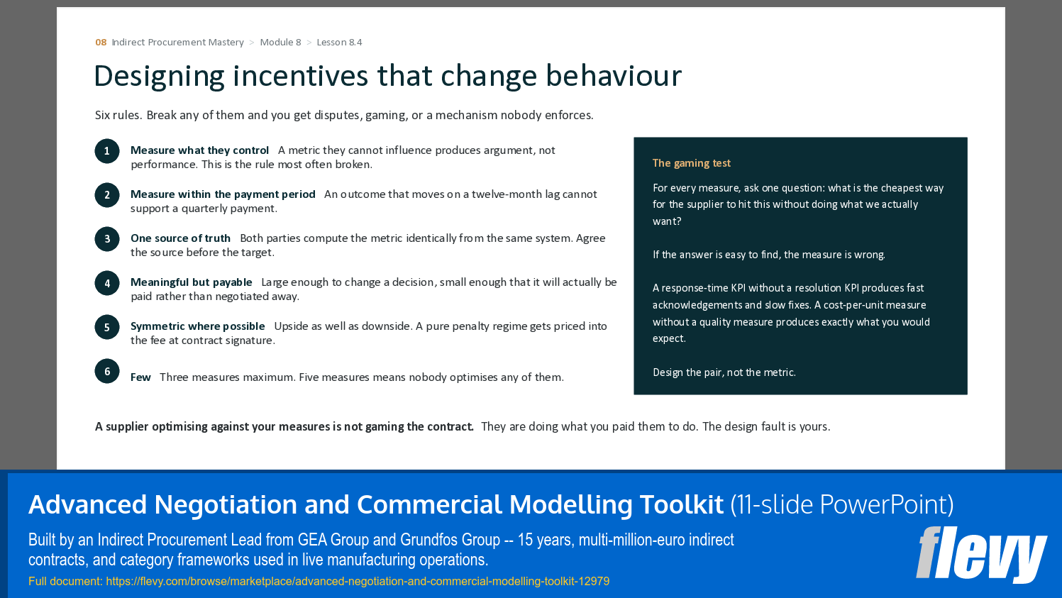 Advanced Negotiation and Commercial Modelling Toolkit (11-slide PPT PowerPoint presentation template (PPTX)) Preview Image