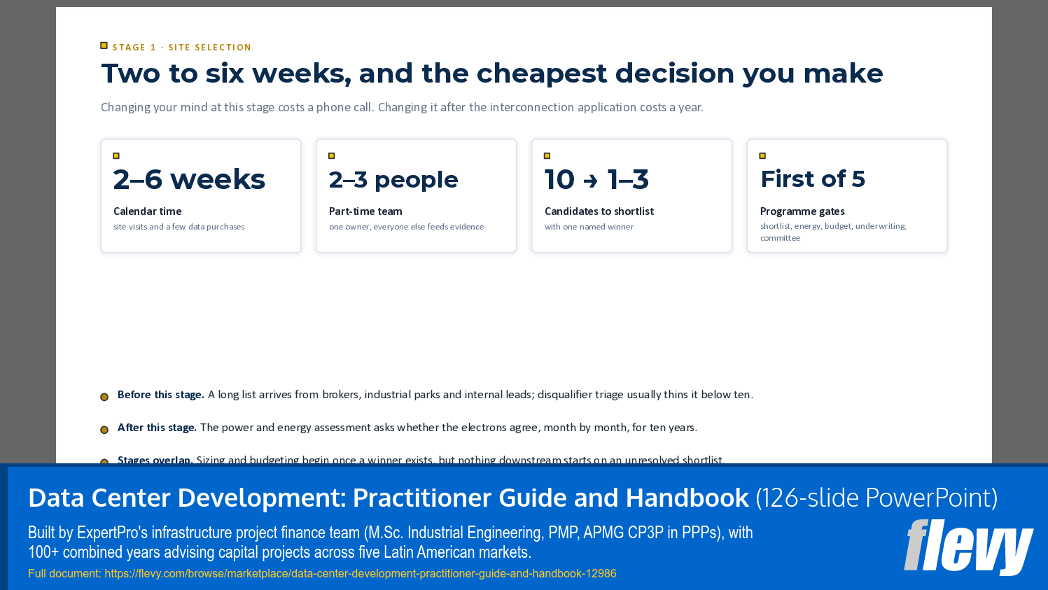 Data Center Development: Practitioner Guide and Handbook (126-slide PPT PowerPoint presentation template (PPTX)) Preview Image