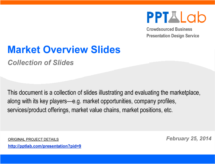 Market Overview Slides (27-slide PPT PowerPoint presentation (PPT)) Preview Image