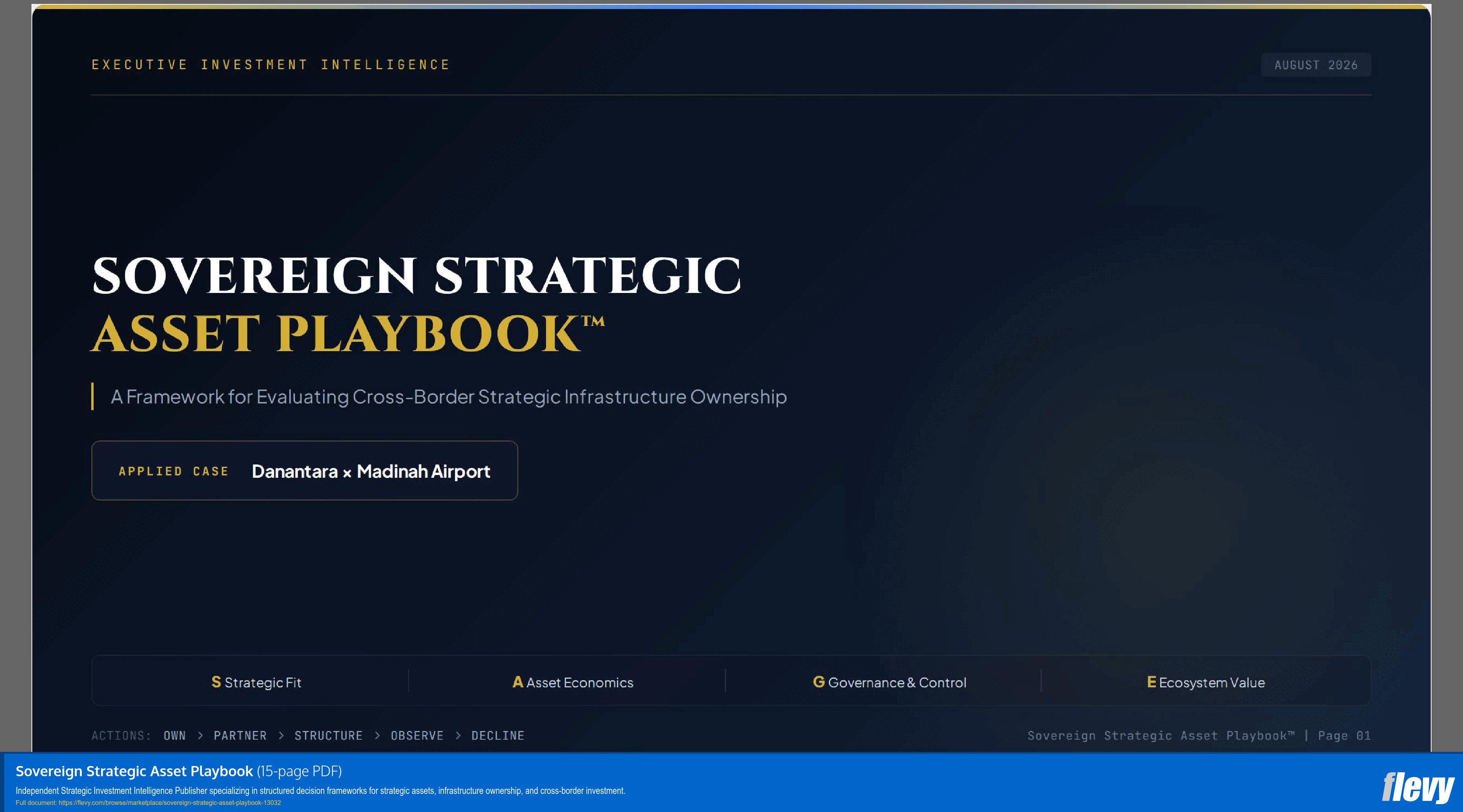 Sovereign Strategic Asset Playbook (15-page PDF document) Preview Image