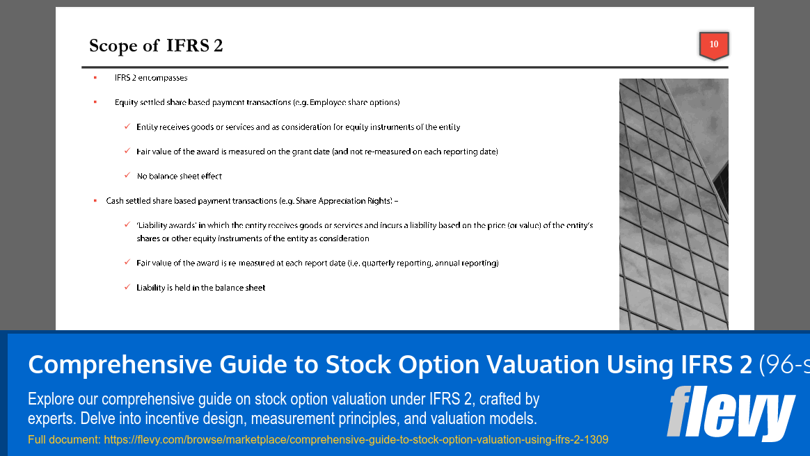 Comprehensive Guide to Stock Option Valuation Using IFRS 2 (96-slide PPT PowerPoint presentation (PPTX)) Preview Image