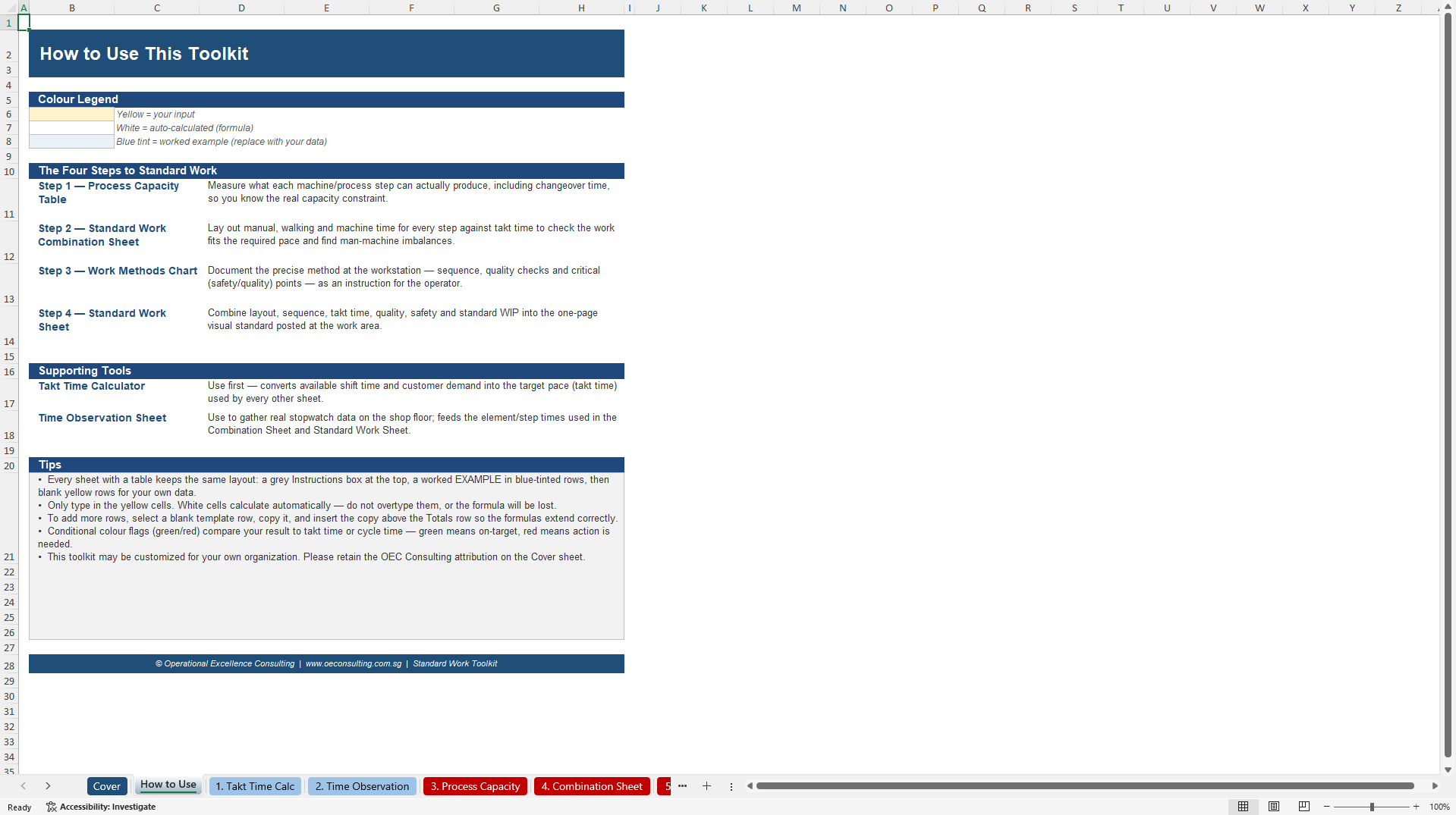 Standard Work Toolkit (Excel template (XLSX)) Preview Image