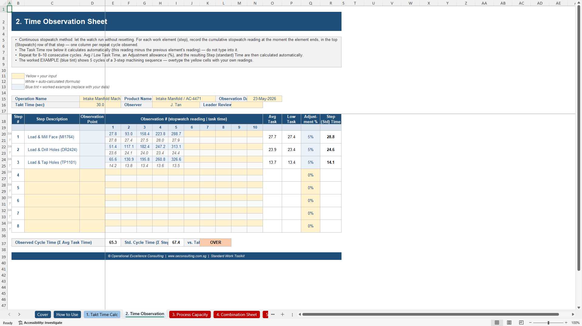 Standard Work Toolkit (Excel template (XLSX)) Preview Image