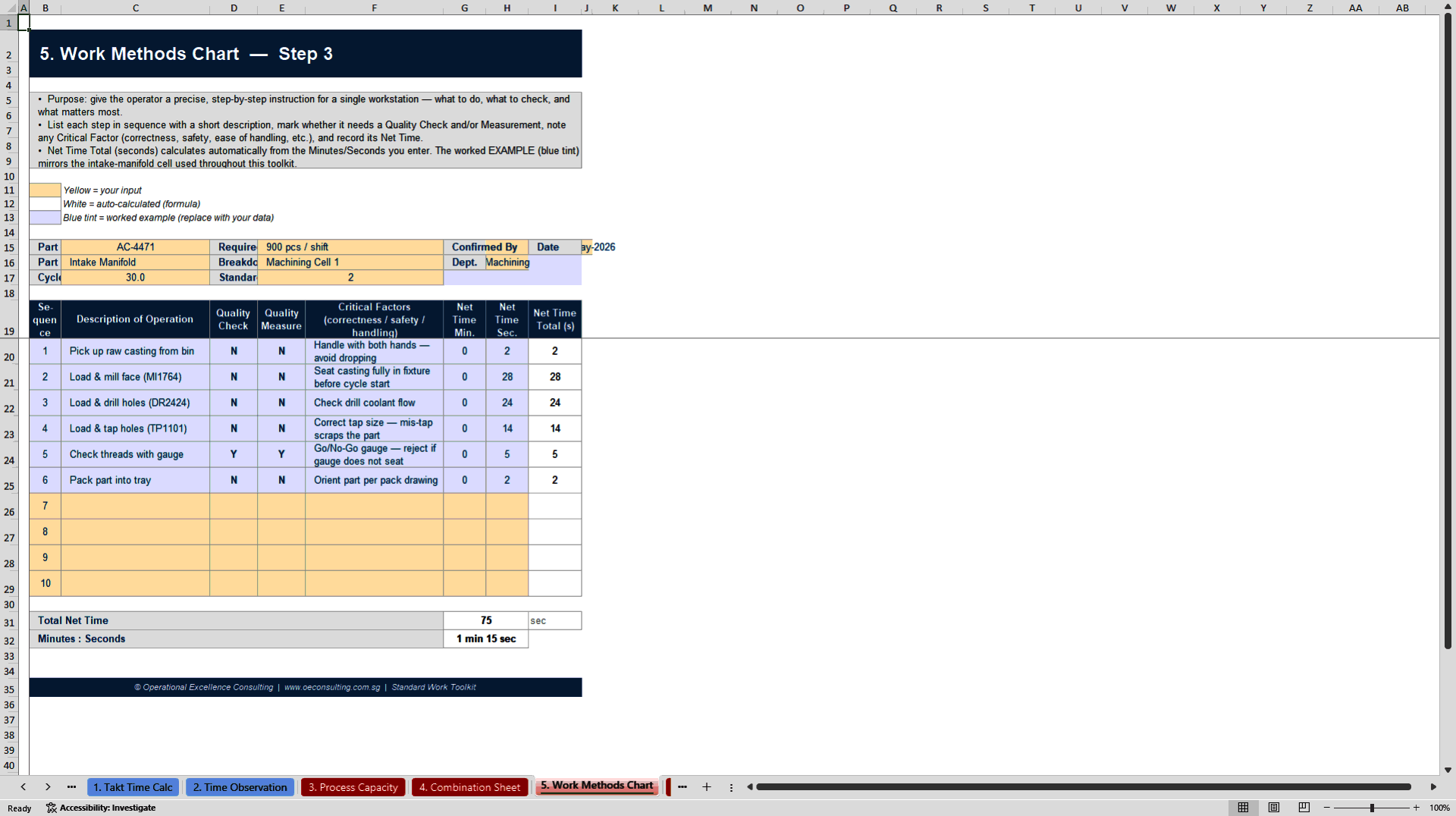 Standard Work Toolkit (Excel template (XLSX)) Preview Image