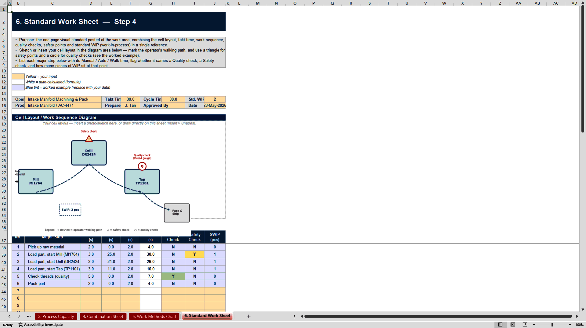 Standard Work Toolkit (Excel template (XLSX)) Preview Image