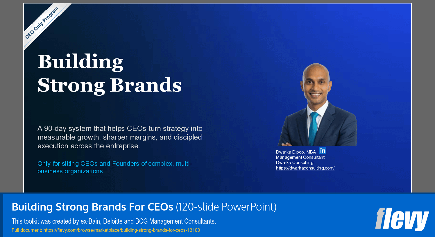 Building Strong Brands For CEOs (120-slide PPT PowerPoint presentation template (PPTX)) Preview Image