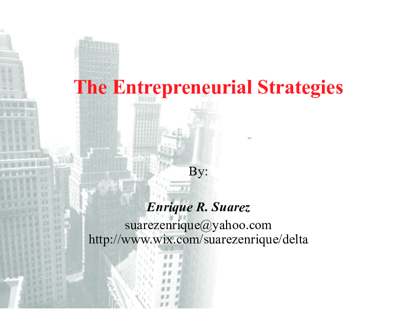 This is a partial preview of The Business Entrepreneur Seminars (Module 8 of 16) (161-page PDF document). Full document is 161 pages. 
