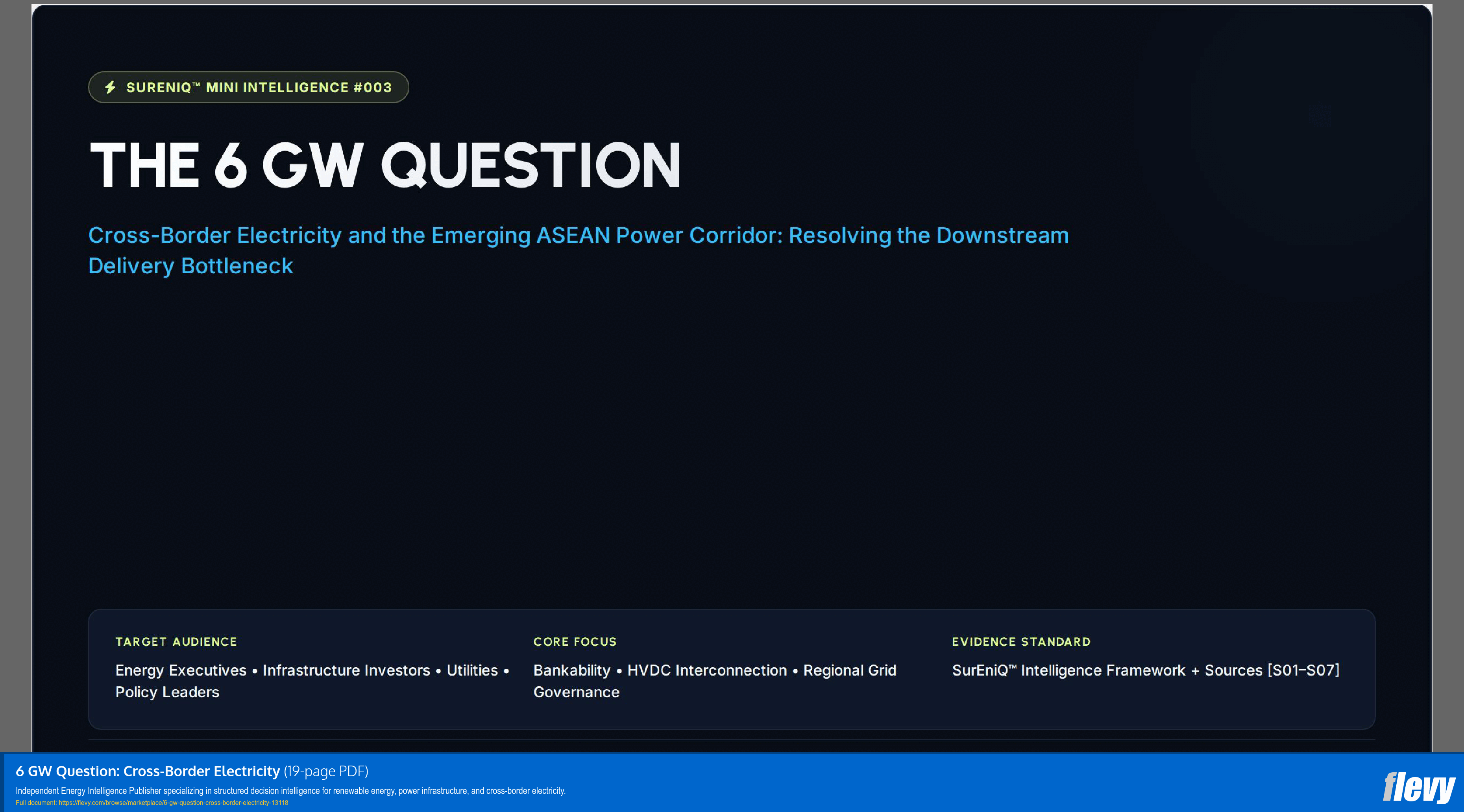 6 GW Question: Cross-Border Electricity (19-page PDF document) Preview Image
