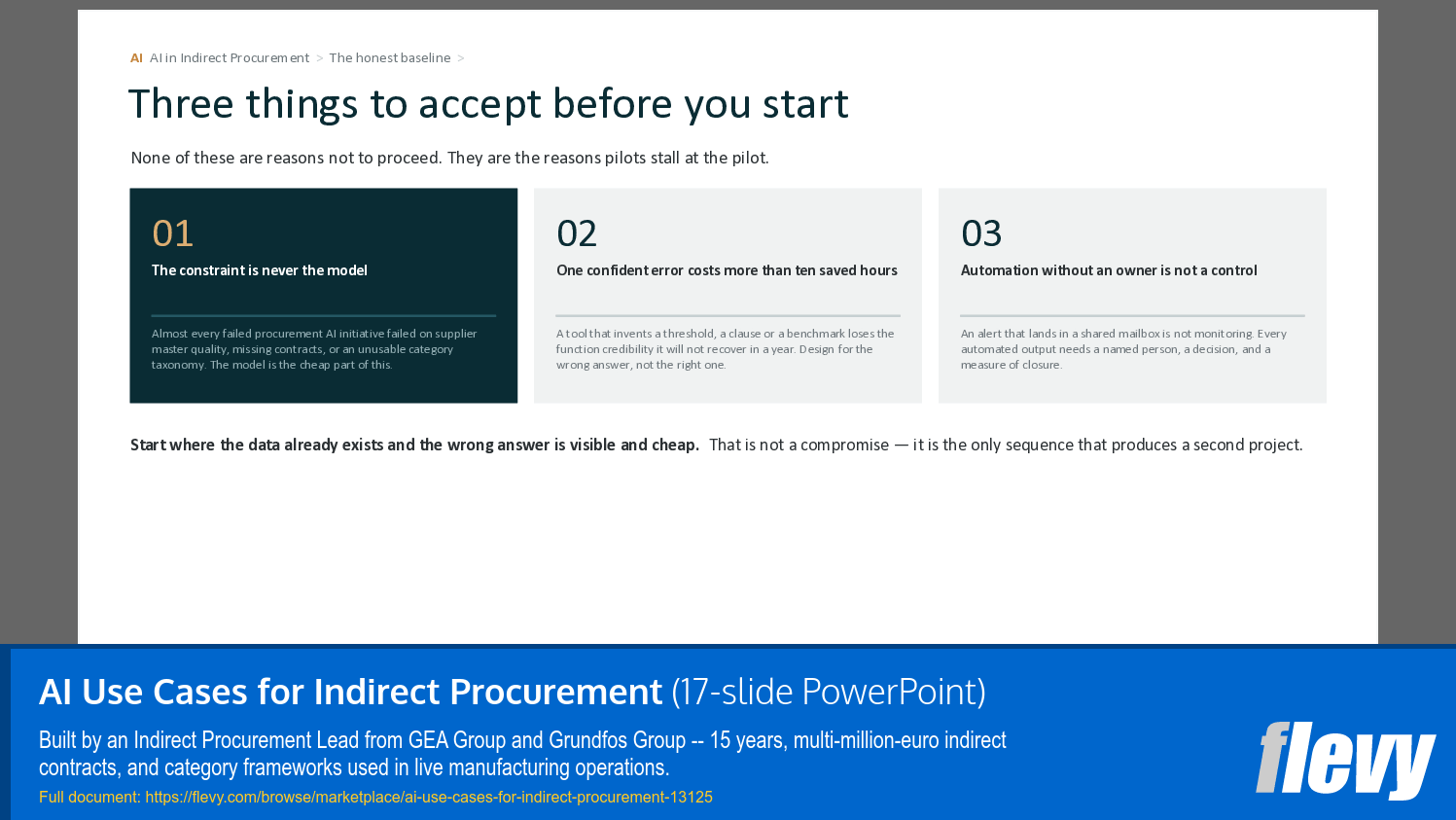 AI Use Cases for Indirect Procurement (17-slide PPT PowerPoint presentation template (PPTX)) Preview Image