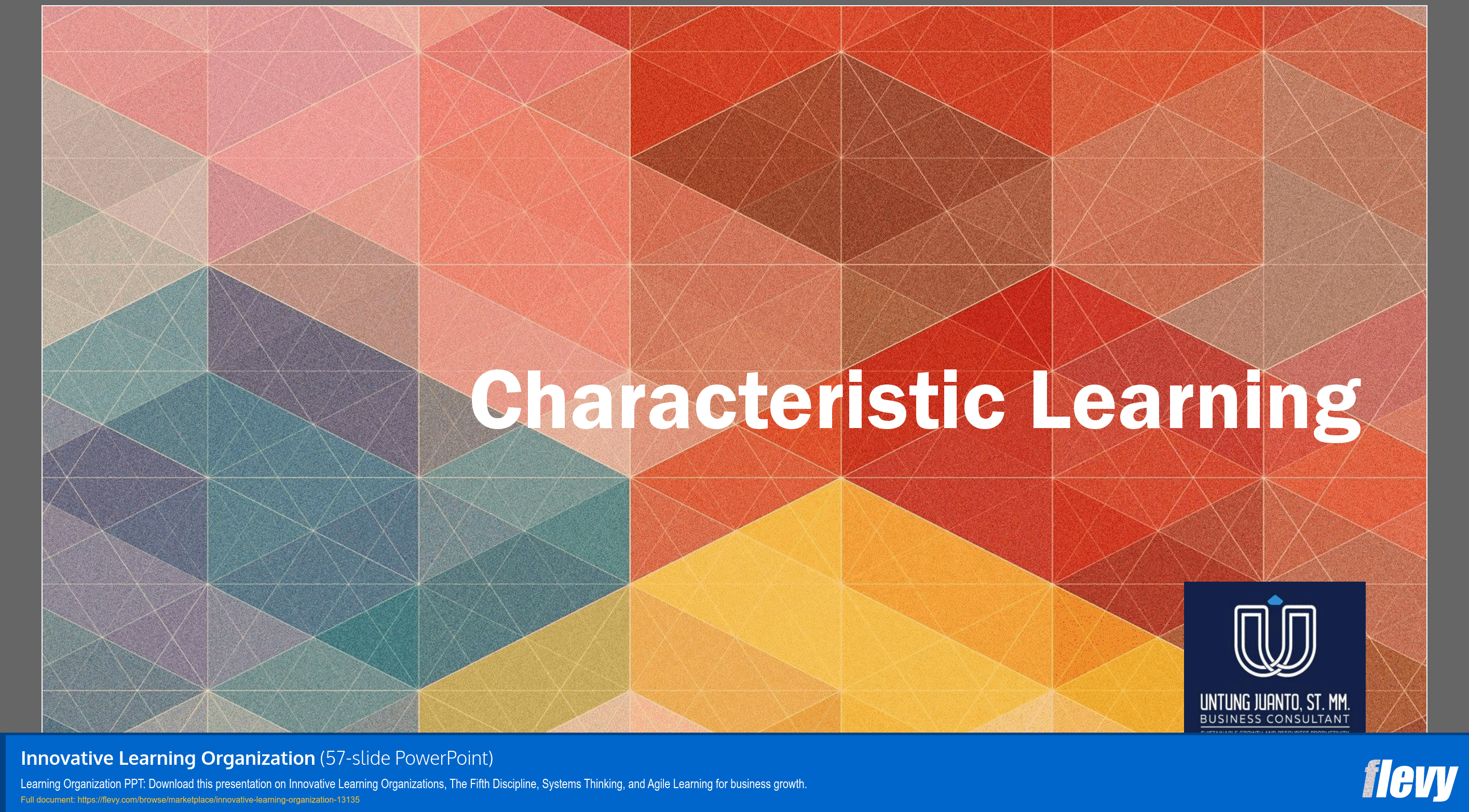 Innovative Learning Organization (57-slide PPT PowerPoint presentation template (PPTX)) Preview Image