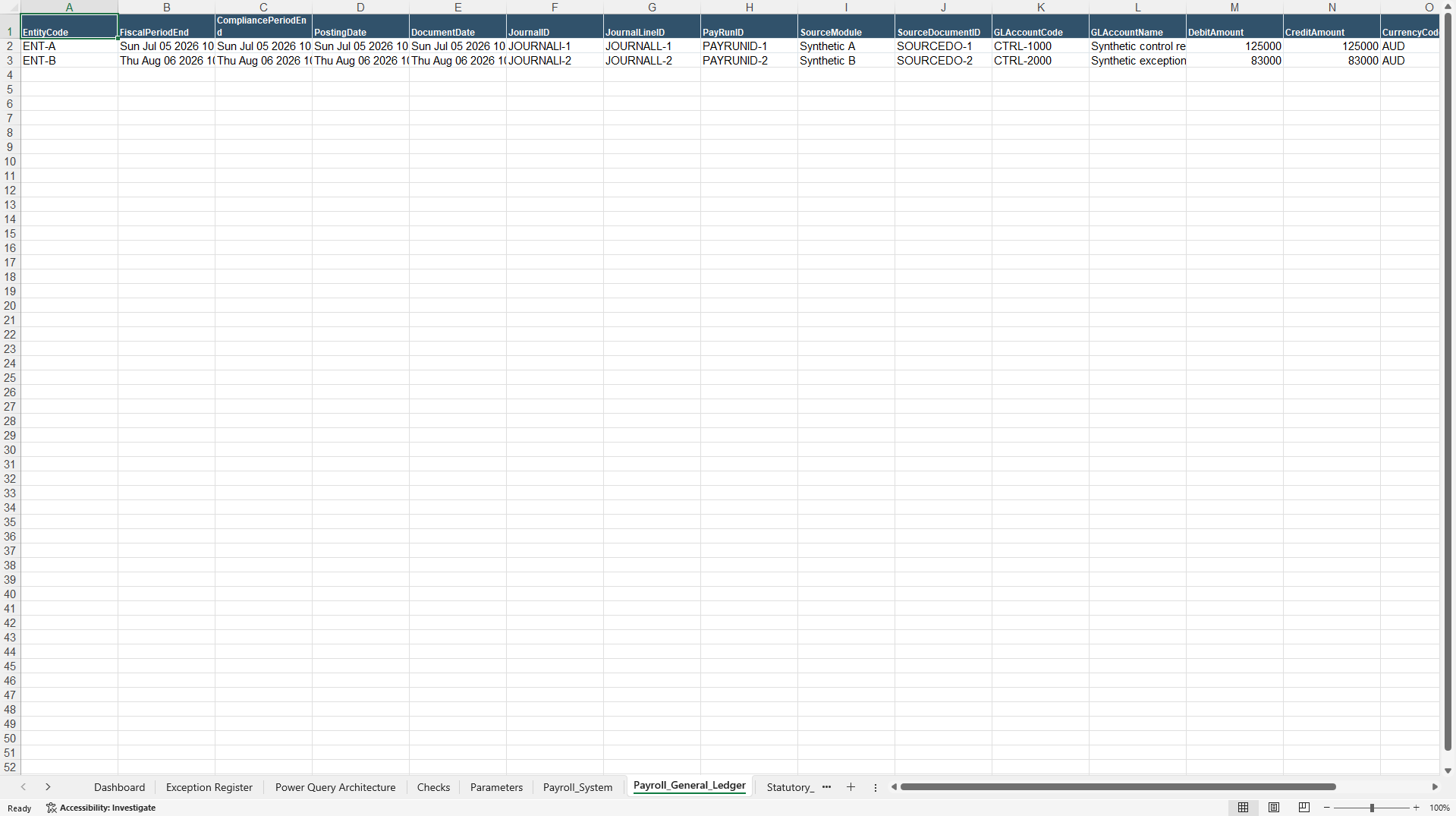Payroll and Indirect Tax Compliance Control Pack (Excel template (XLSX)) Preview Image