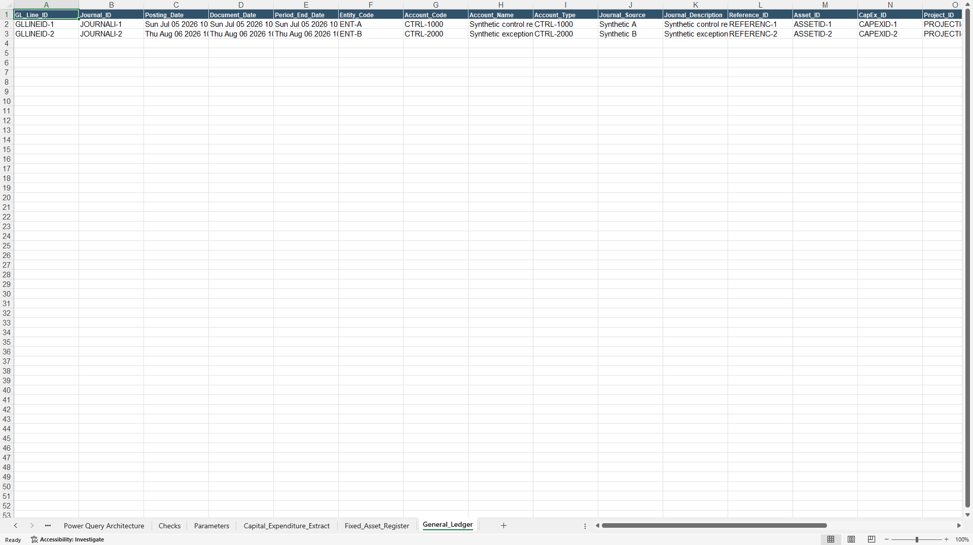 Fixed Asset Capitalisation and Exception Engine (Excel template (XLSX)) Preview Image