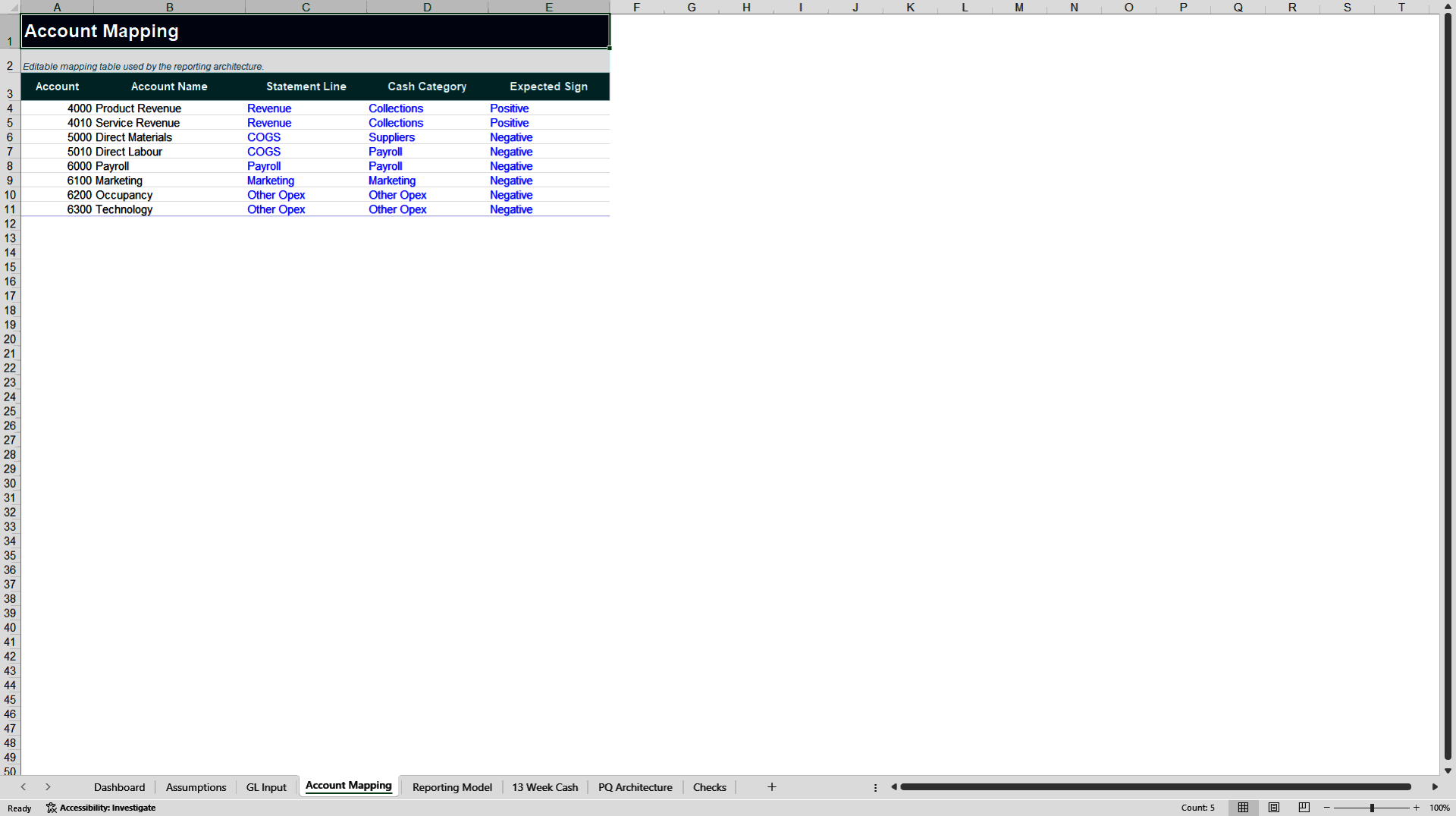 Financial Reporting Automation Control Tower (Excel template (XLSX)) Preview Image