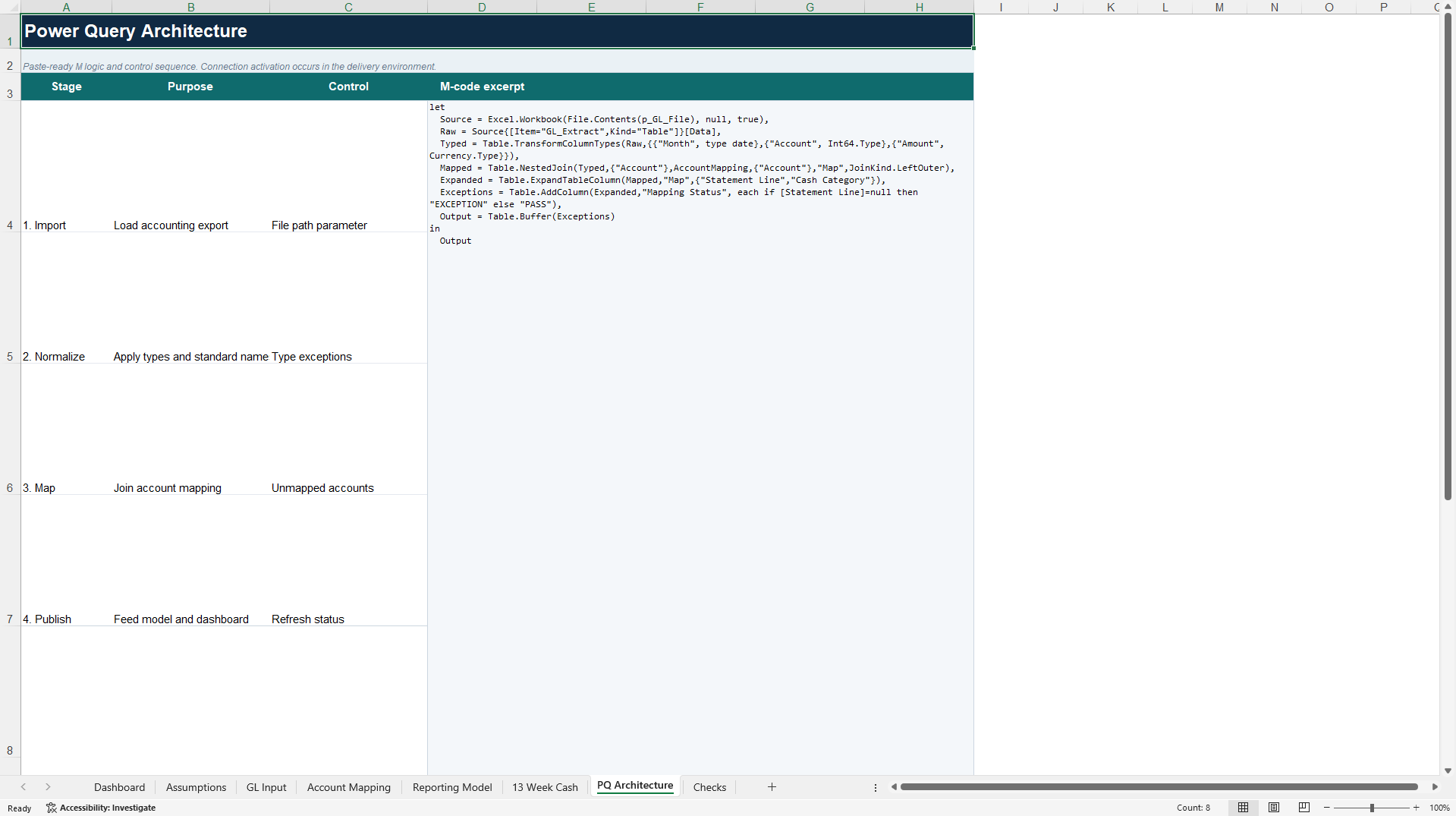 Financial Reporting Automation Control Tower (Excel template (XLSX)) Preview Image