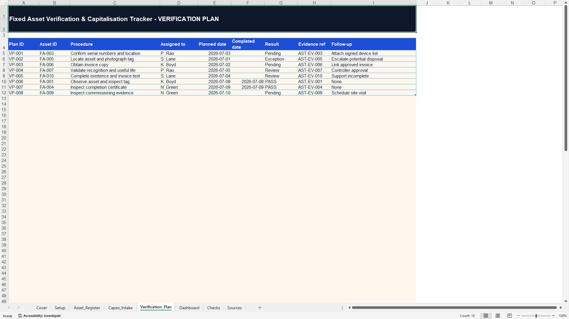 Finance Operations Control Toolkit Bundle (Excel template (XLSX)) Preview Image