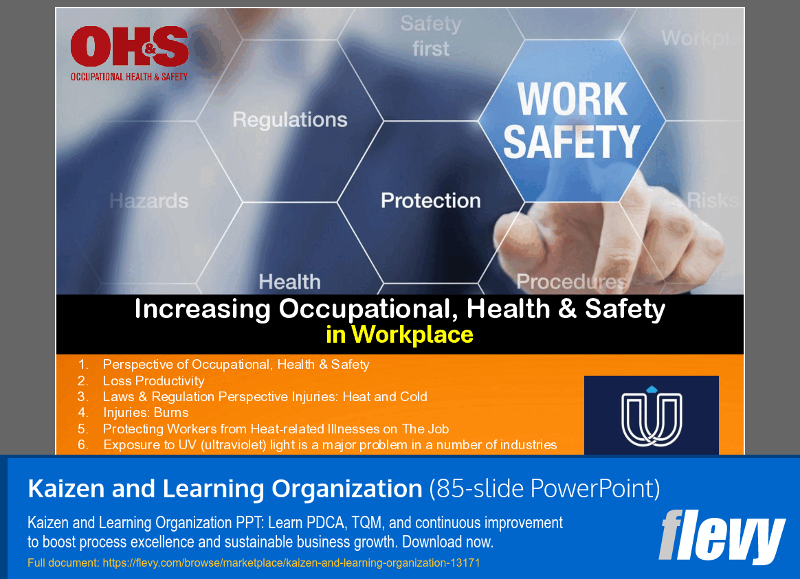 Kaizen and Learning Organization (85-slide PPT PowerPoint presentation template (PPTX)) Preview Image