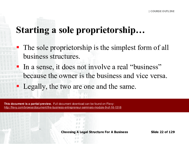 The Business Entrepreneur Seminars (Module 9 of 16) (128-page PDF document) Preview Image