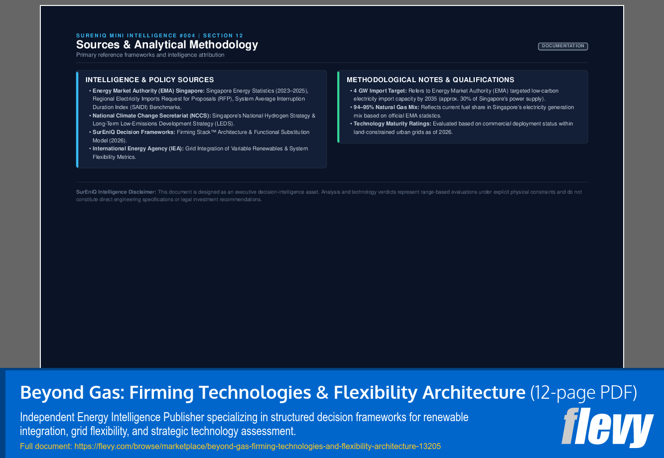 Beyond Gas: Firming Technologies & Flexibility Architecture (12-page PDF document) Preview Image