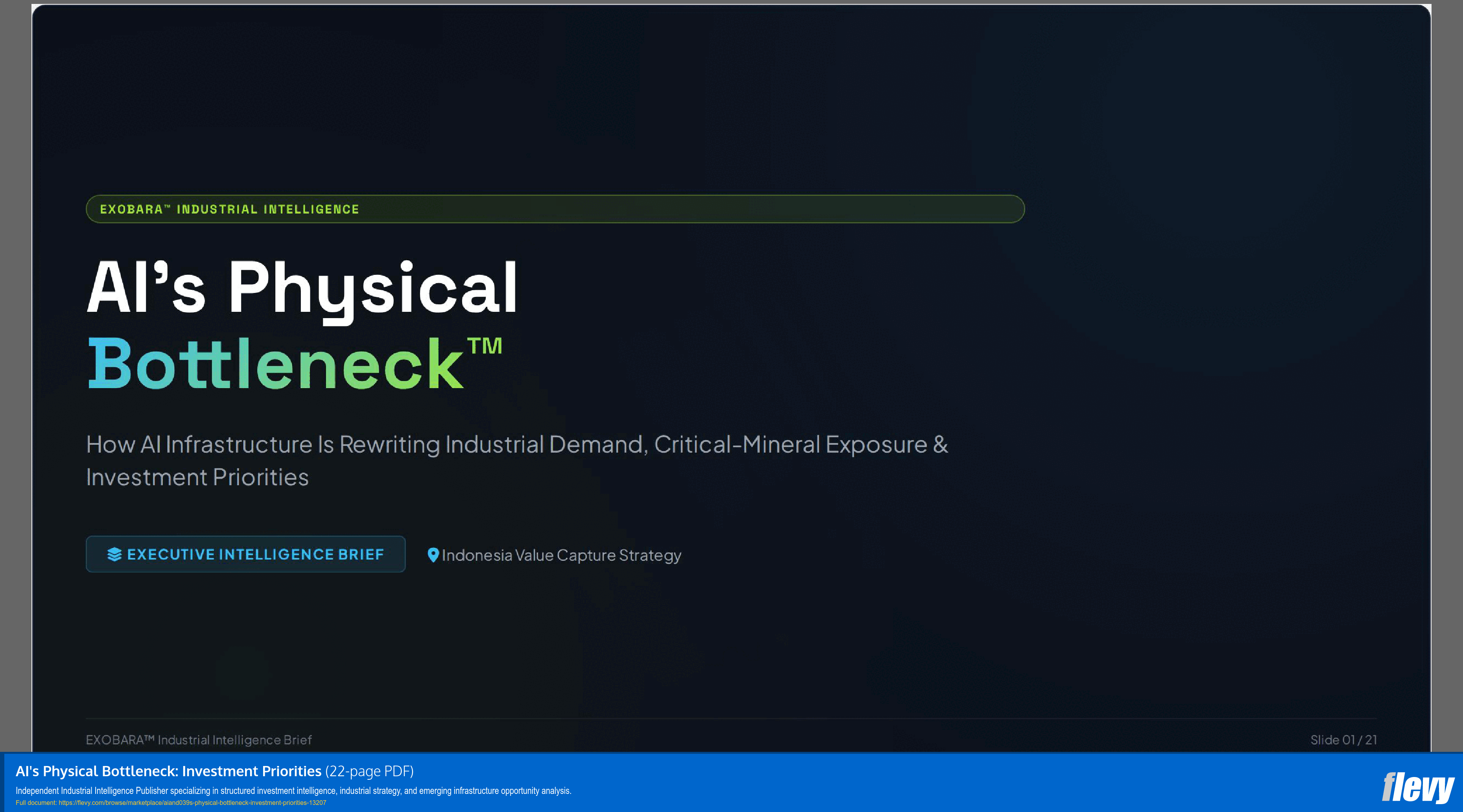AI's Physical Bottleneck: Investment Priorities (22-page PDF document) Preview Image
