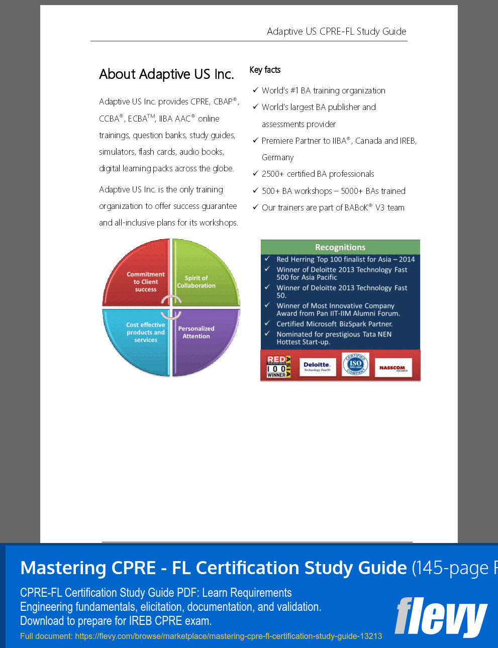 Mastering CPRE - FL Certification Study Guide (145-page PDF document) Preview Image