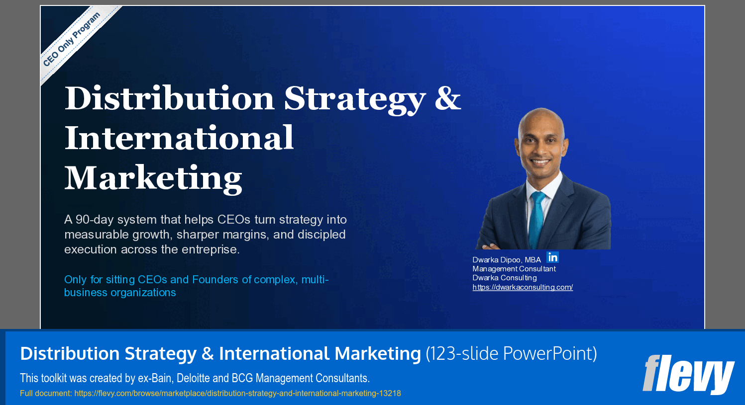 Distribution Strategy & International Marketing (123-slide PPT PowerPoint presentation template (PPTX)) Preview Image