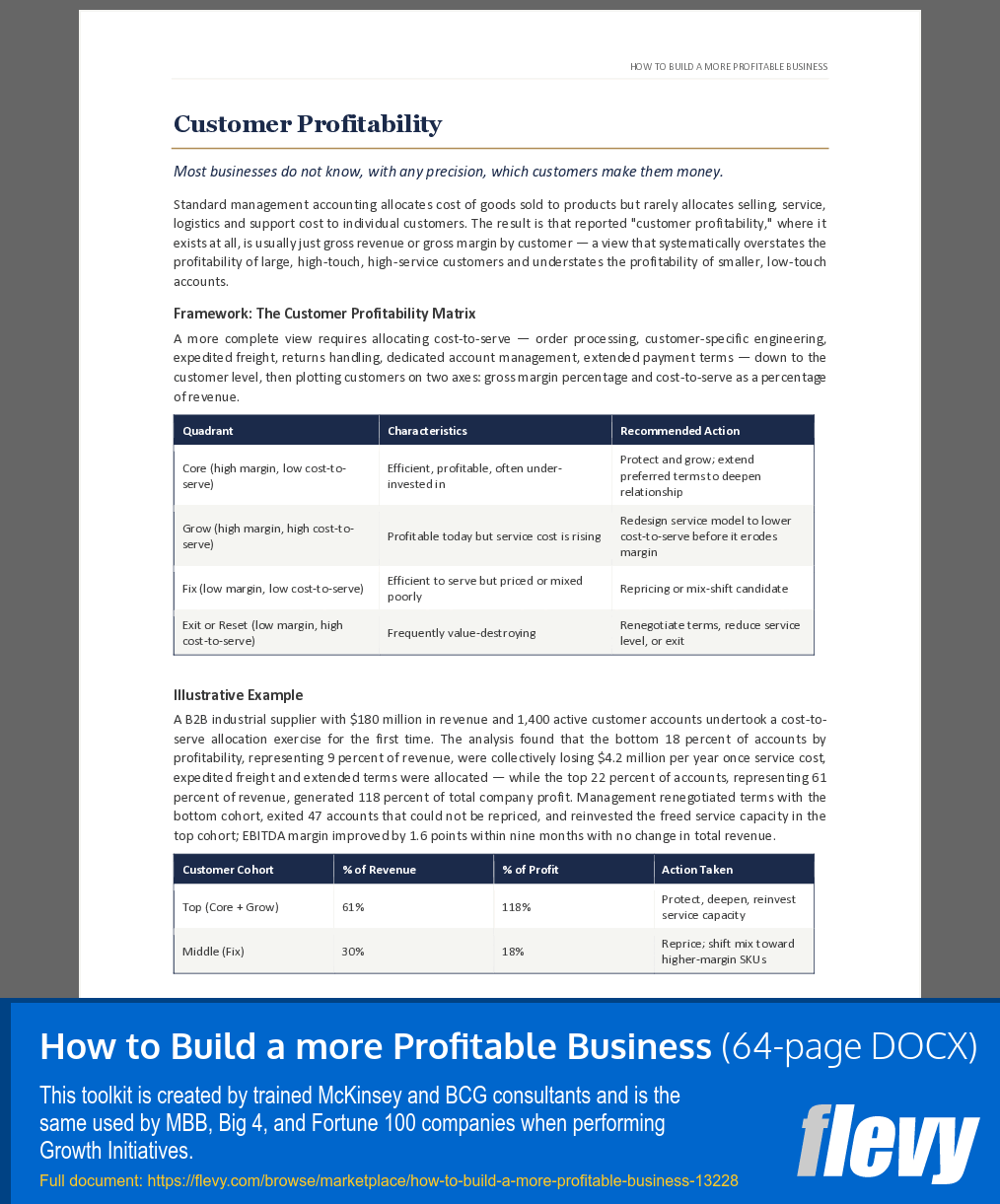 How to Build a more Profitable Business (64-page Word document) Preview Image