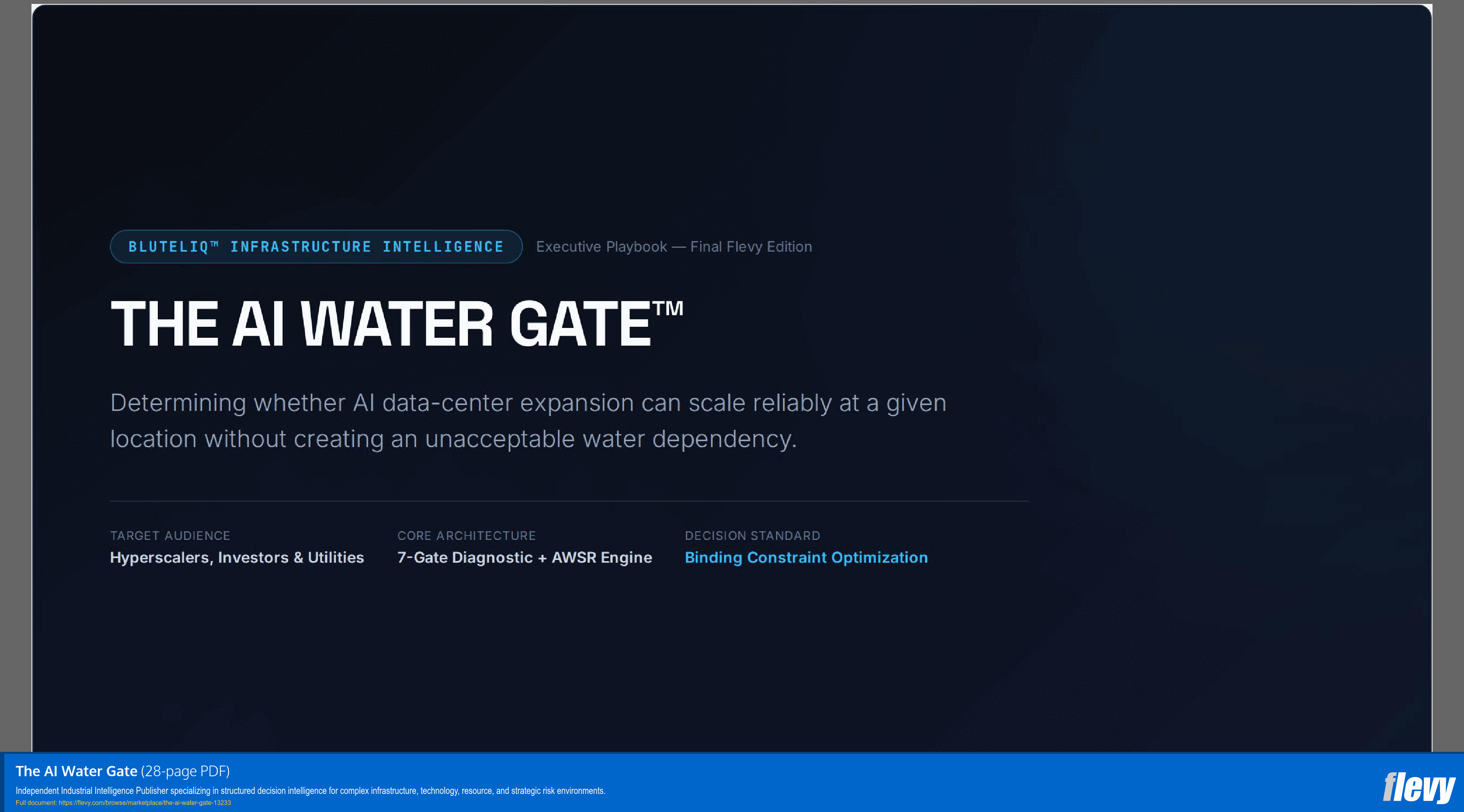 The AI Water Gate (28-page PDF document) Preview Image