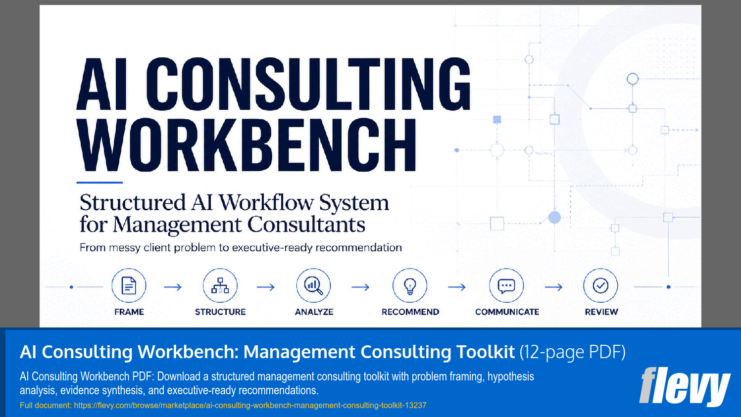 AI Consulting Workbench: Management Consulting Toolkit (12-page PDF document) Preview Image