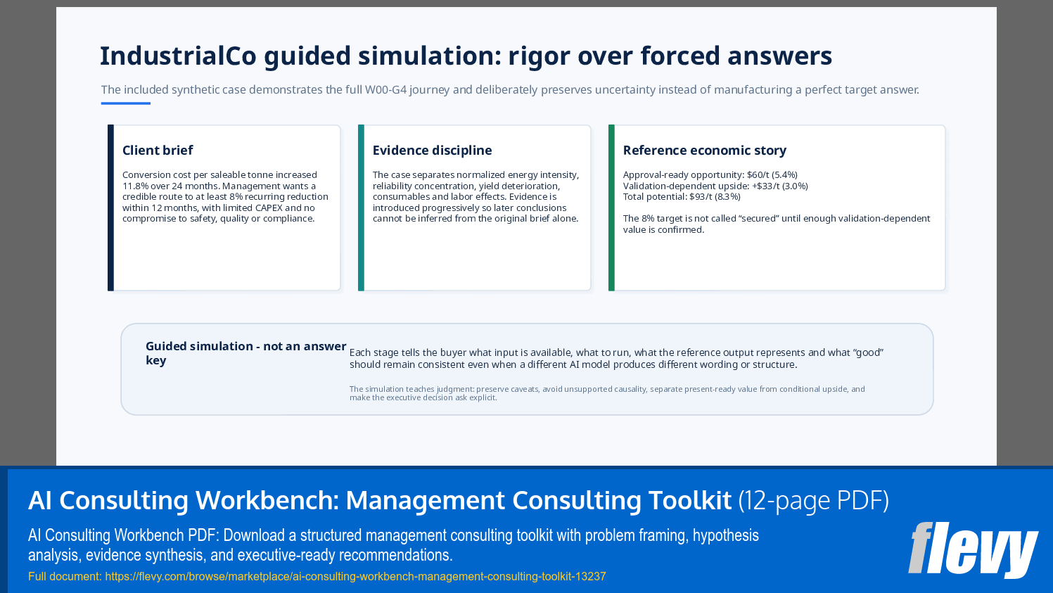 AI Consulting Workbench: Management Consulting Toolkit (12-page PDF document) Preview Image
