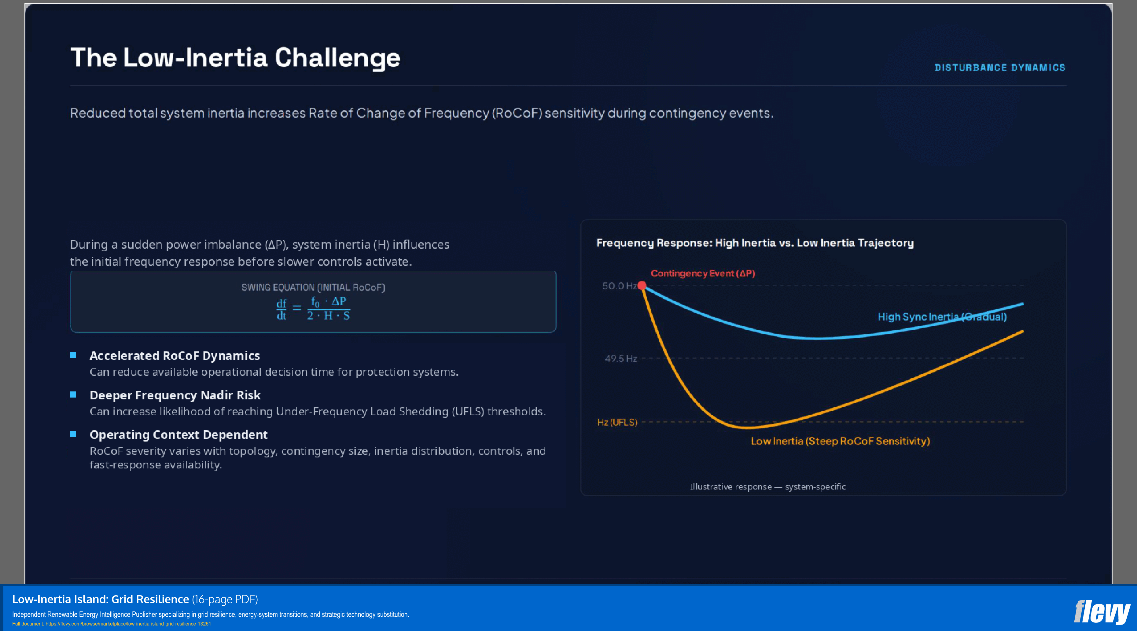 Low-Inertia Island: Grid Resilience (16-page PDF document) Preview Image
