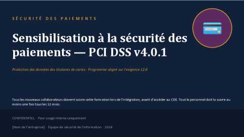 PCI DSS & ISO 27001 Pack sensibilisation + audit ready (Document Bundle)